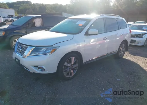 2015 Nissan Pathfinder Platinum z USA, uszkodzony, nr VIN 5N1AR2MN6FC601718